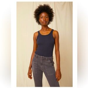 AMO ribbed bodysuit, black, S